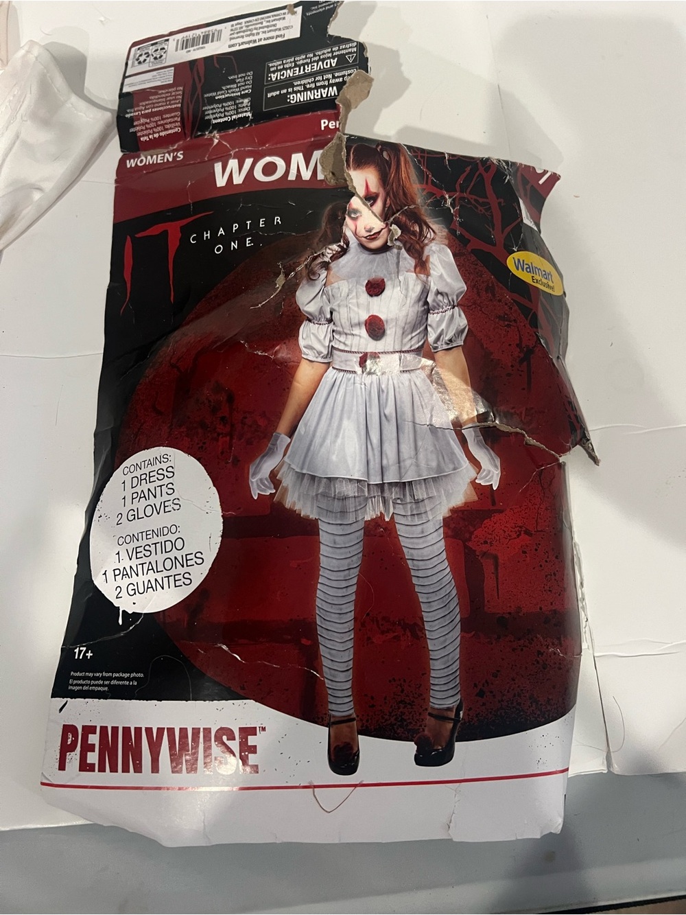 Pennywise IT costume adult Women Size 8 / 10 Halloween